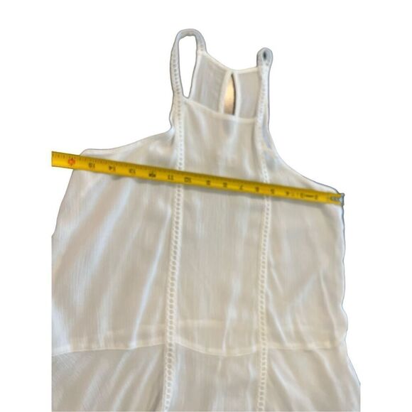 Hollister white Ruffle Hem mini Dress size S - Picture 6 of 8